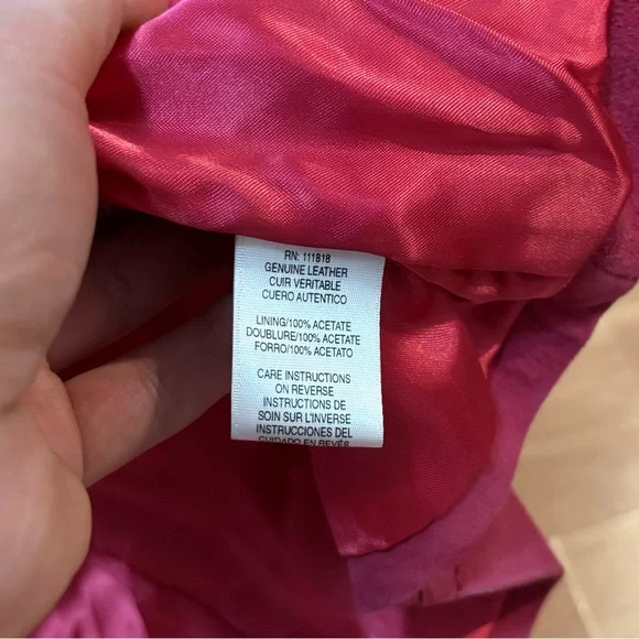 Michael Kors Barbie Pink Suede Jacket Sz Medium Coastal Cowgirl Western Boho Y2K - Picture 15 of 16